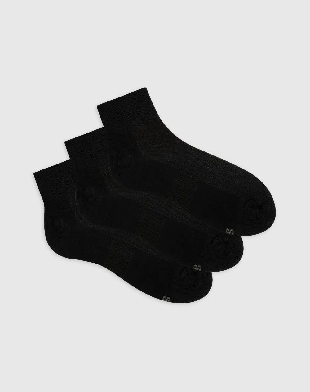 3 pares de medias cortas negras