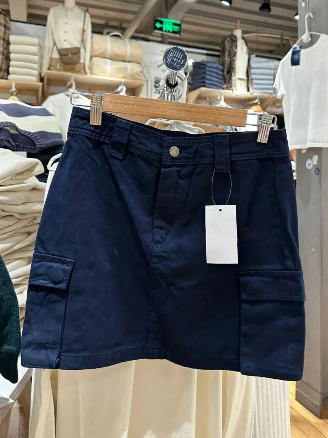 American Vintage Cargo Skirts Women Streetwear Casual High Waist Pockets Cotton Mini Skirt Casual Chic Y2k Short Faldas Summer