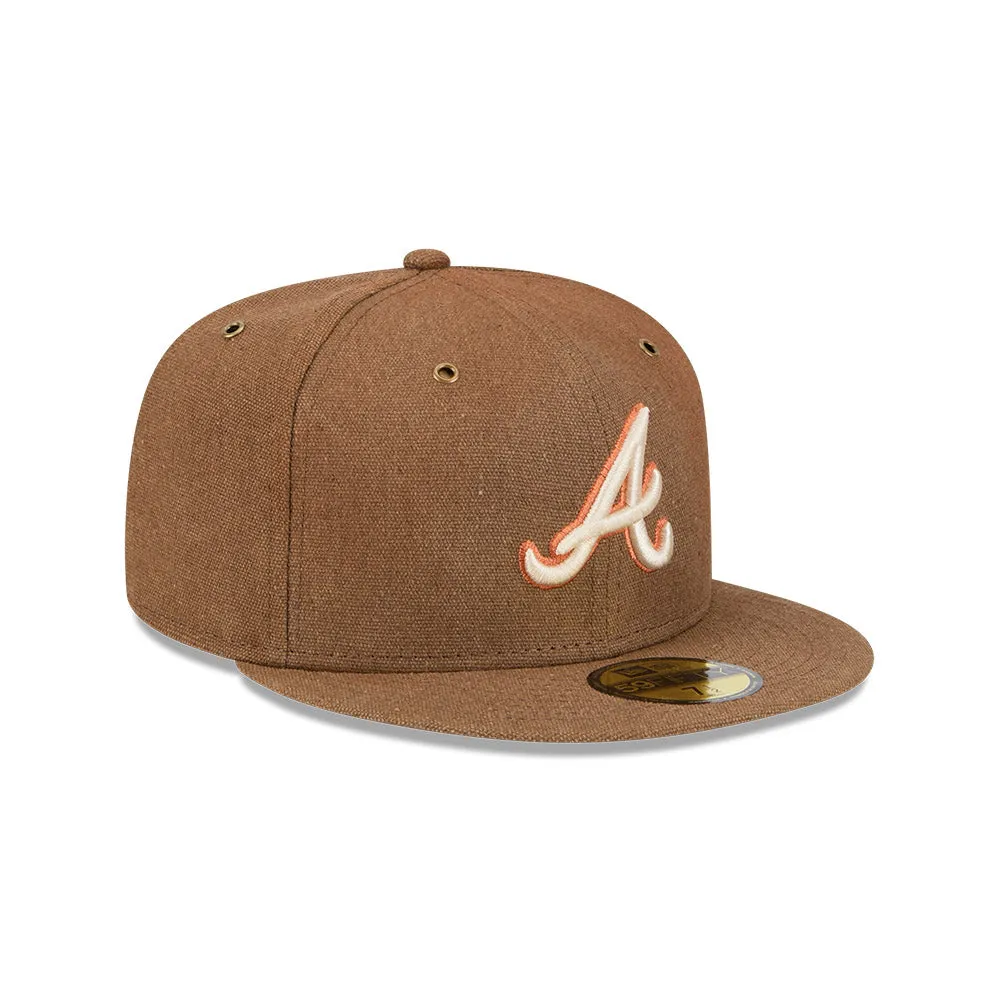 Atlanta Braves MLB Antique Plaid 59FIFTY Cerrada