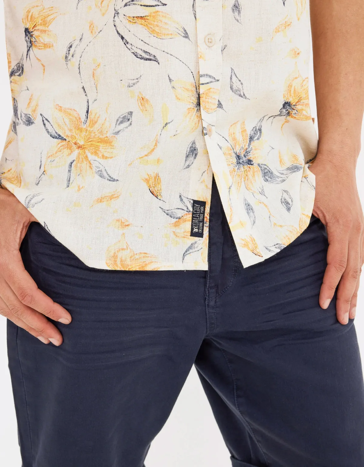 Camisa Manga Corta Estampada - Pampas