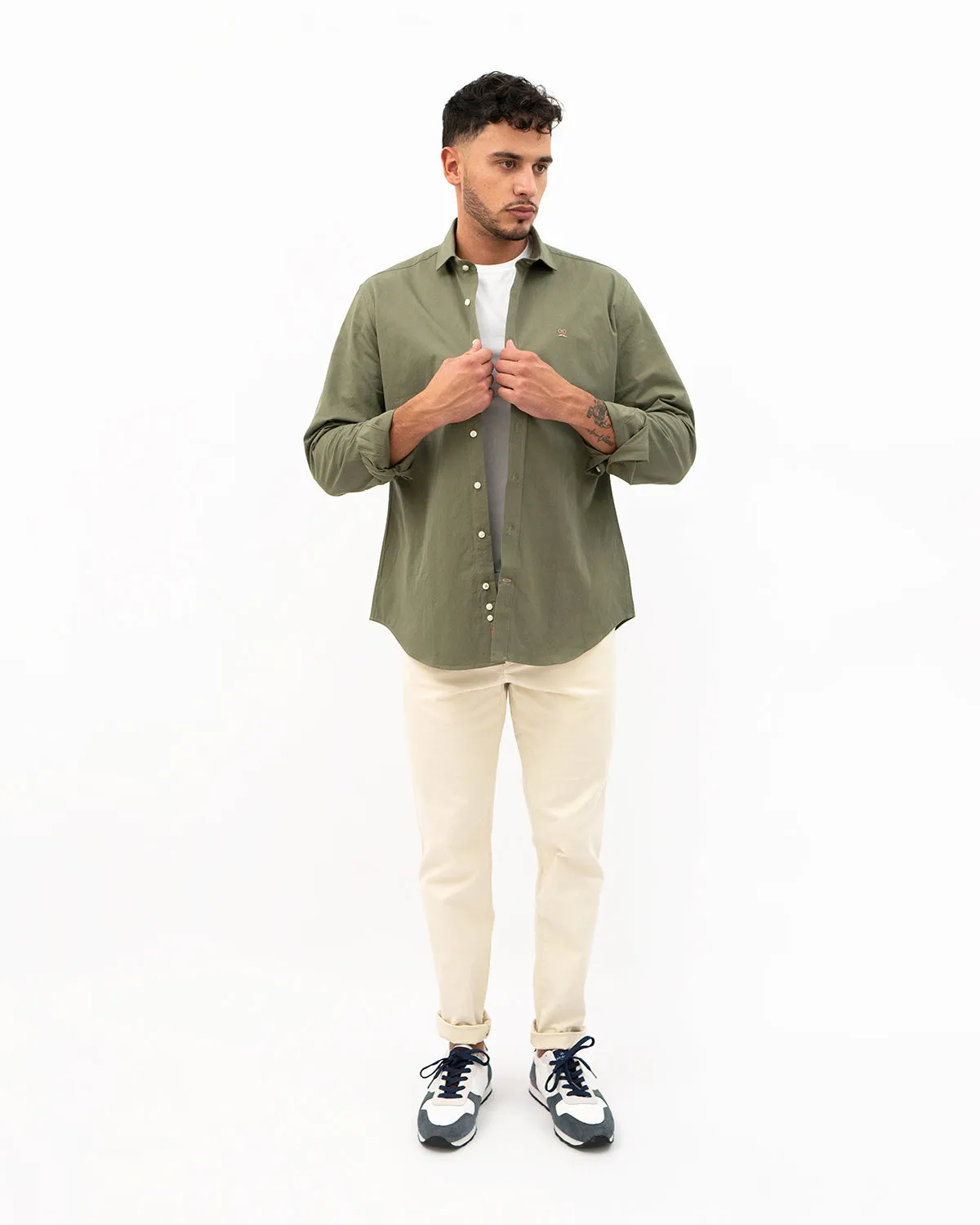 Camisa Twill Soft Oliva