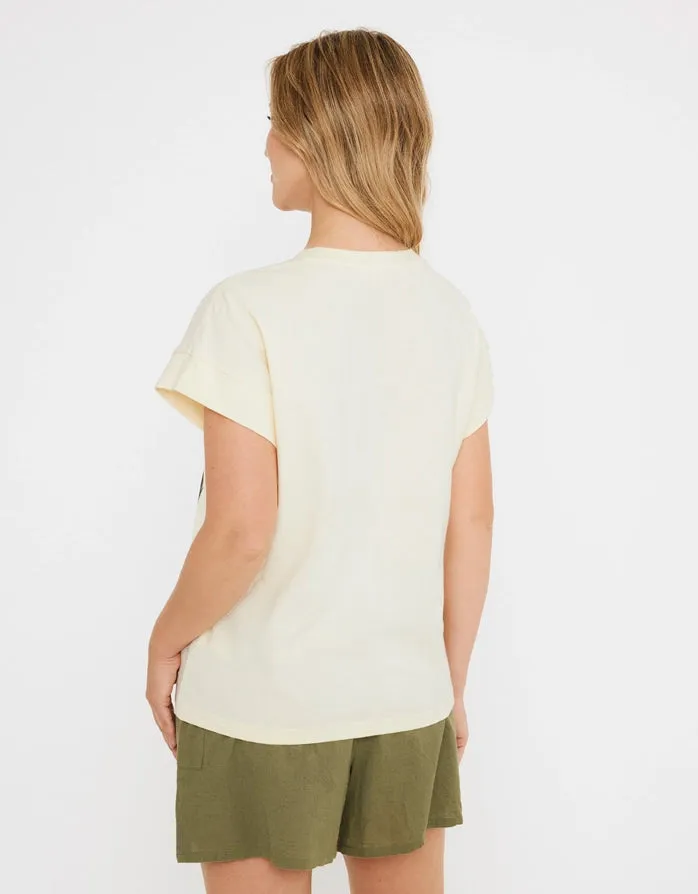 Camiseta Manga Corta Off White - Fueva