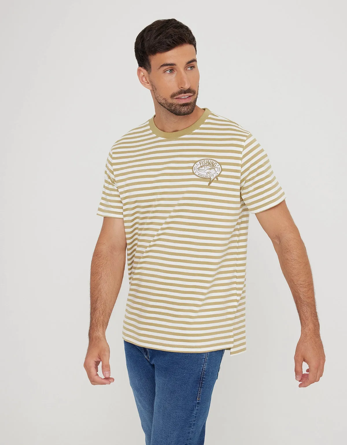 Camiseta Manga Corta Rayas - Canoon