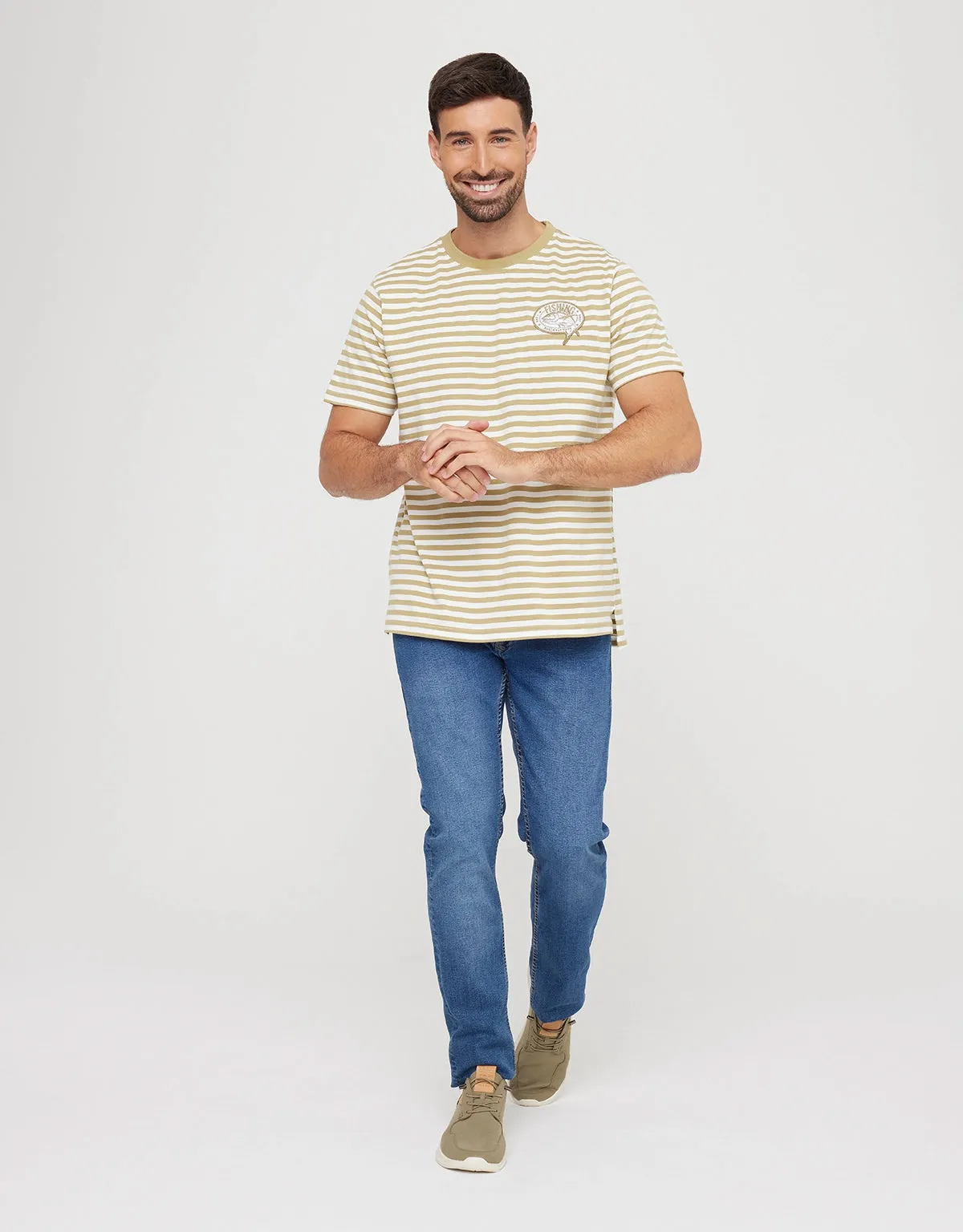 Camiseta Manga Corta Rayas - Canoon