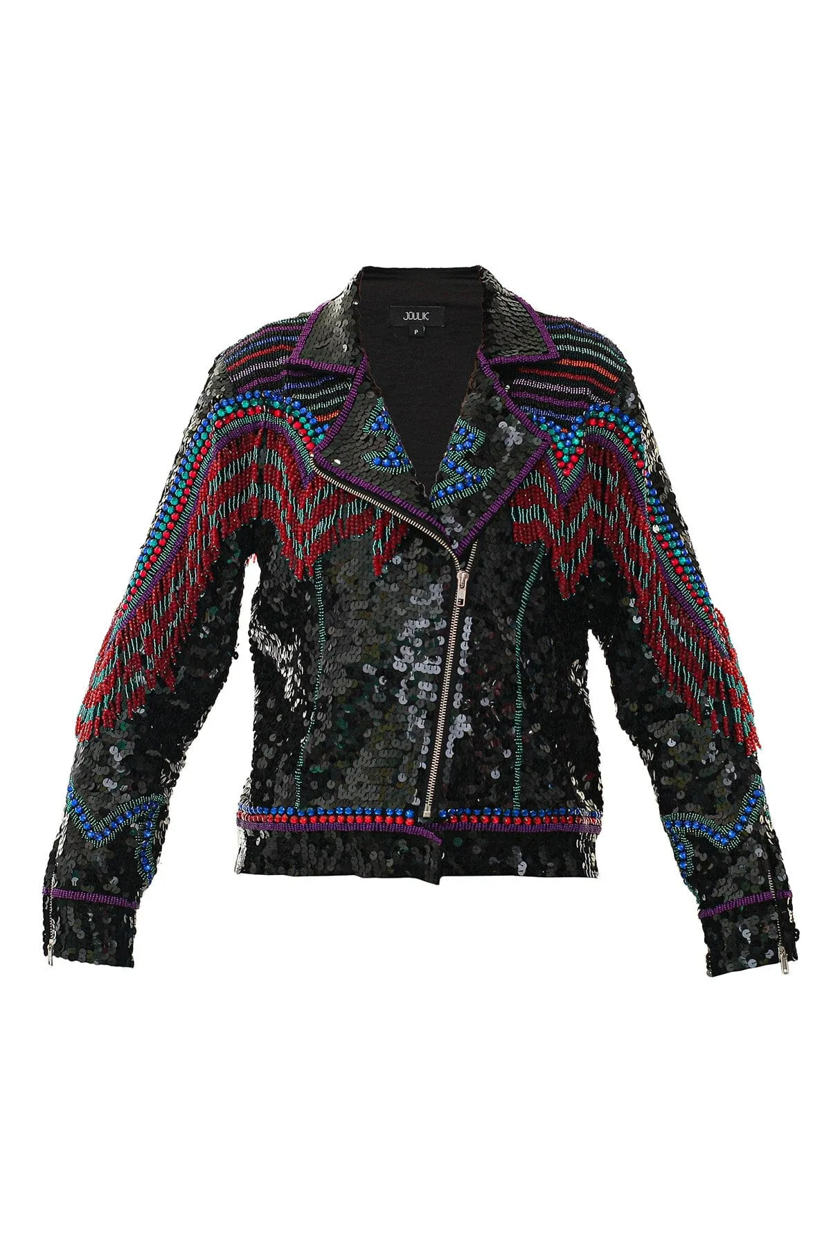 Jaqueta Perfecto Bordada Texas - Preto