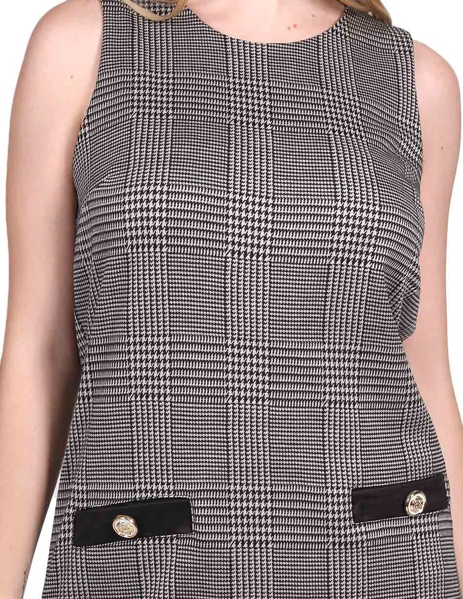 Jumper Casual Cuadros Moda Unico S23140
