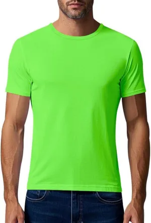 Men Summer T Shirt Short Sleeve Workout Breathable Athletic Running Tees Tops Super Soft Well-Crafted Classic Tee