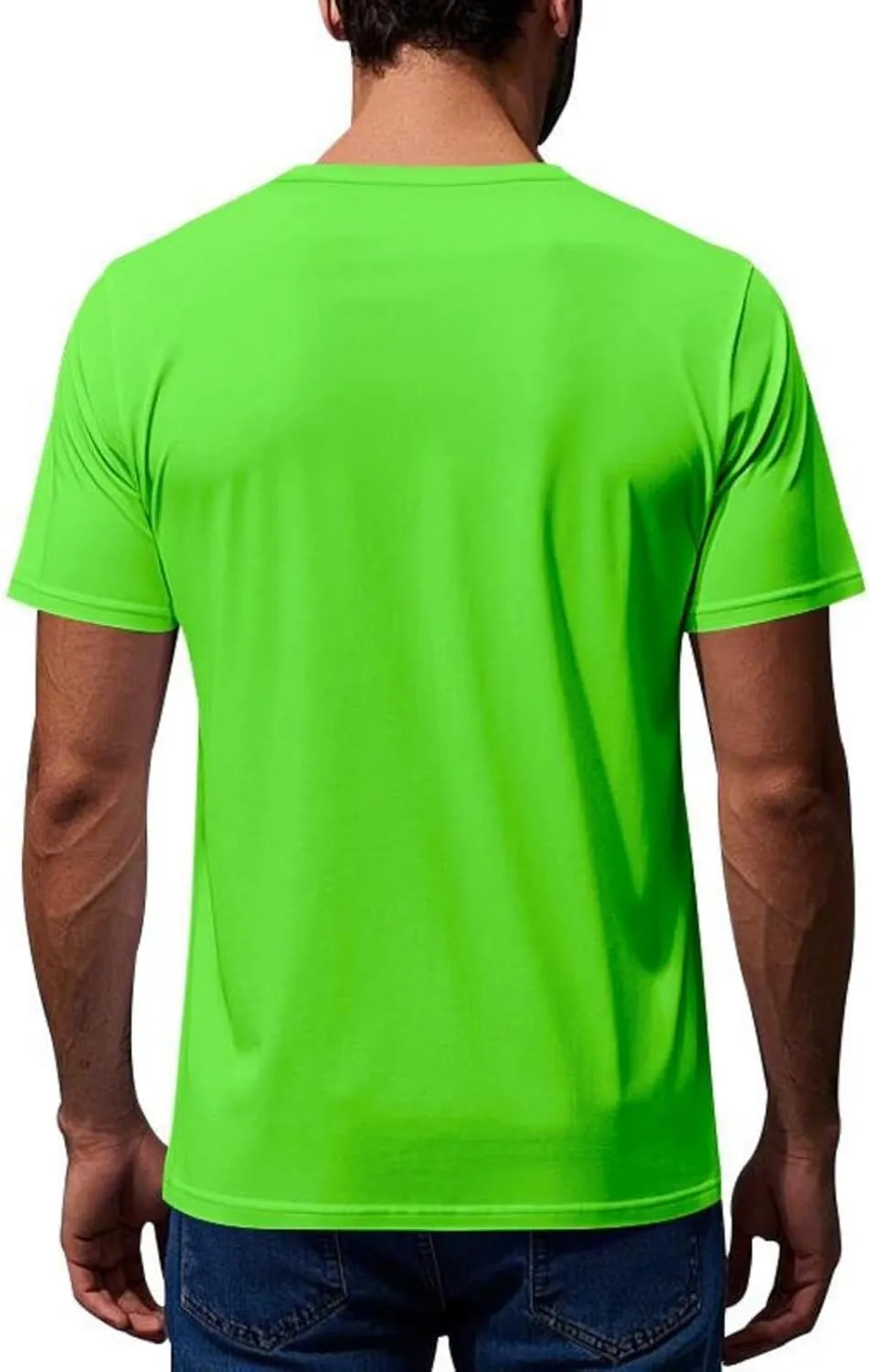 Men Summer T Shirt Short Sleeve Workout Breathable Athletic Running Tees Tops Super Soft Well-Crafted Classic Tee