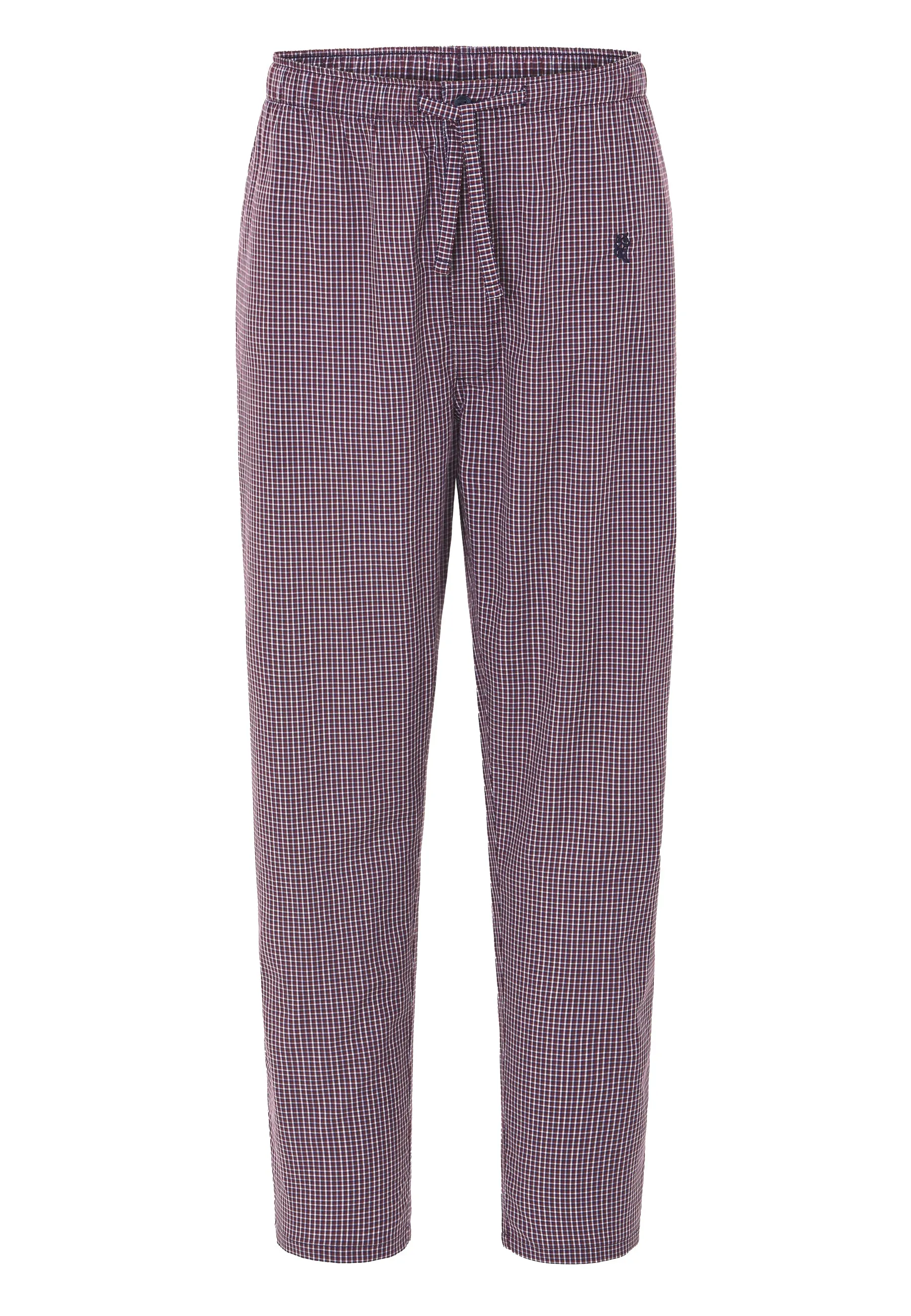Pantalón Pijama Hombre Largo Algodón Popelín Cuadros - Rojo 8985_90
