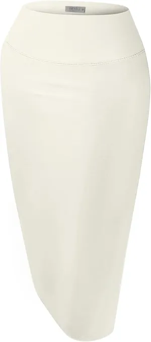 Reg and Plus Size Pencil Skirts for Women Below The Knee. Work,Weekends,Date Nights,Sexy Office Business Bodycon Skirts