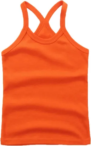 Toddler Baby Girls Dance Tank Top Summer Cute Solid Sleeveless Spaghetti Strap Top Ballet Gymnastics Dancewear for Girls