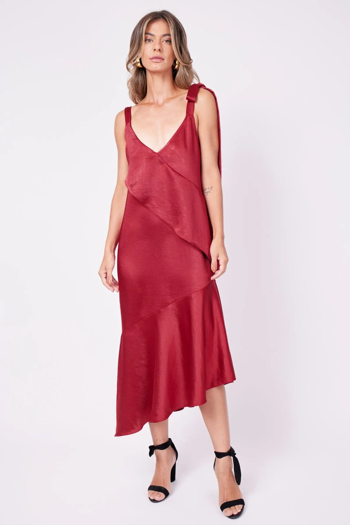 Vestido Midi Mila - Vermelho