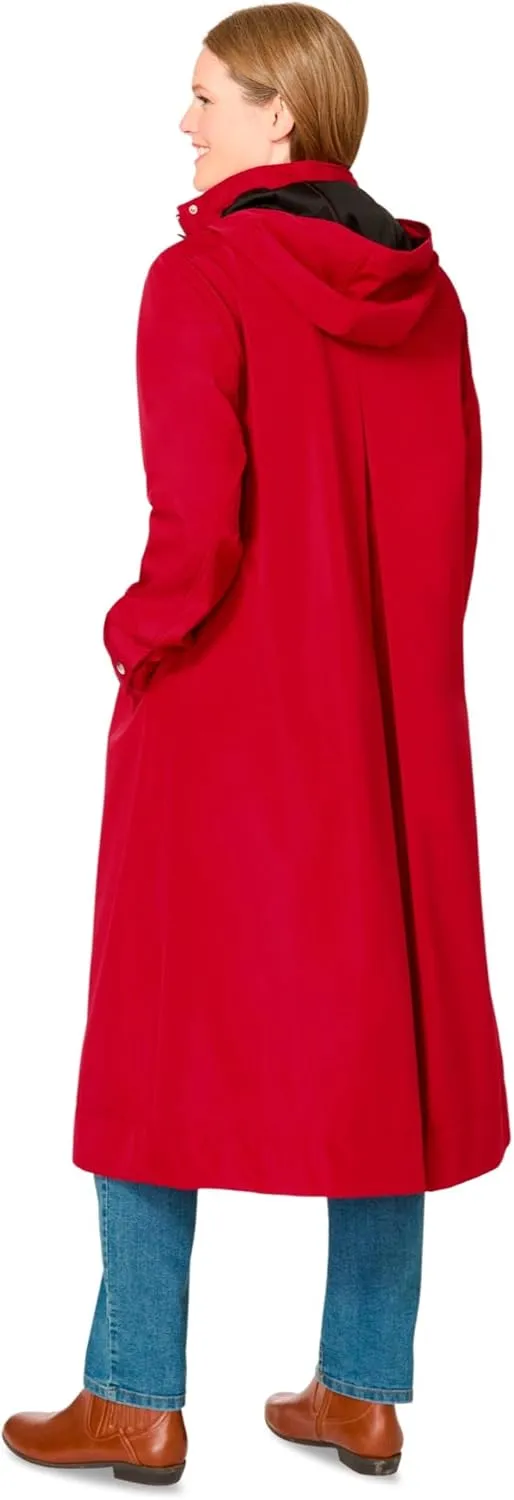 Woman Within Plus Size Long A-Line Raincoat