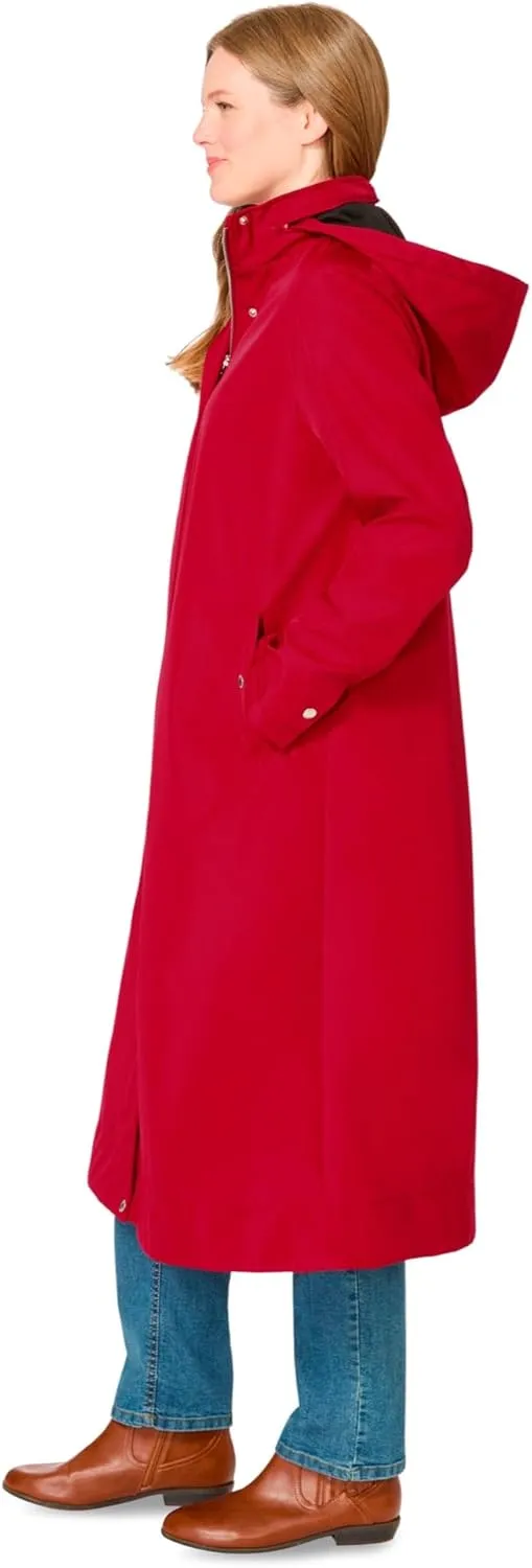 Woman Within Plus Size Long A-Line Raincoat